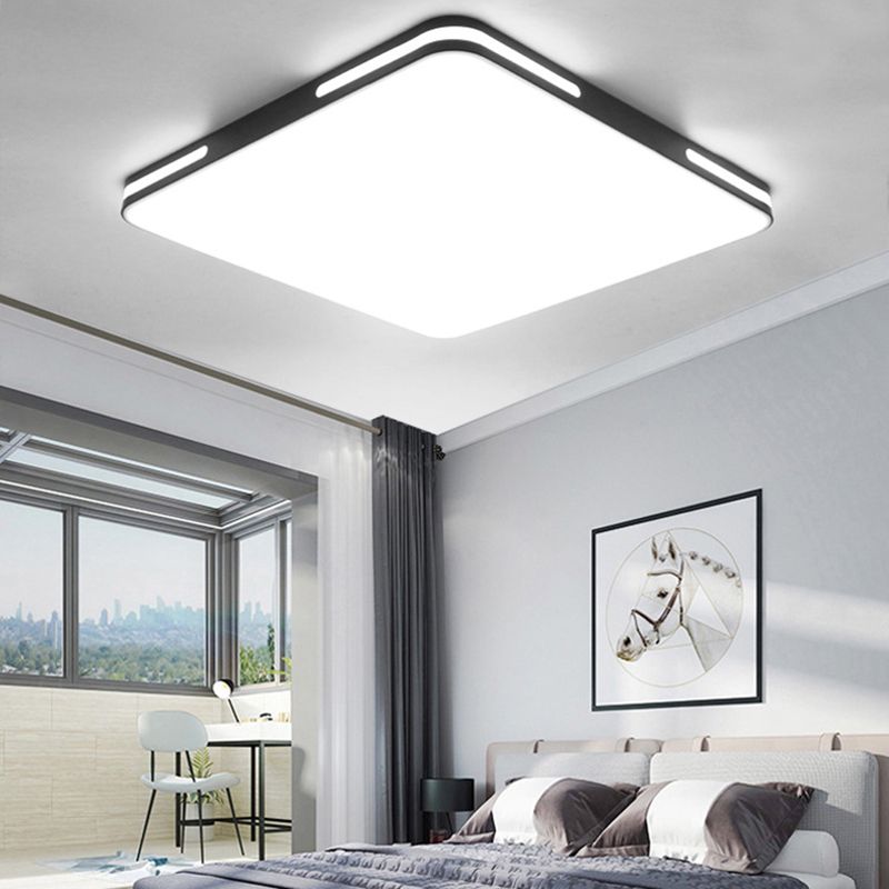 1-Light Geometric Shade Flush Mount Modern Simple Style Flush Mount Ceiling Light Fixture