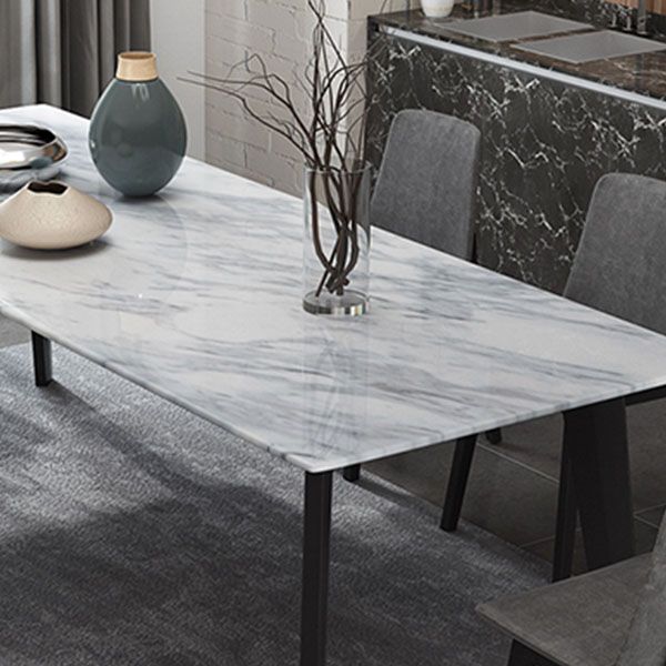 Contemporary 1/2/4/5/6 Pieces Dining Set Marble Dining Room Set for Home Use