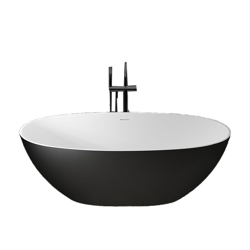 Stone Soaking Bathtub Antique Finish Flat Bottom Back to Wall Bath Tub
