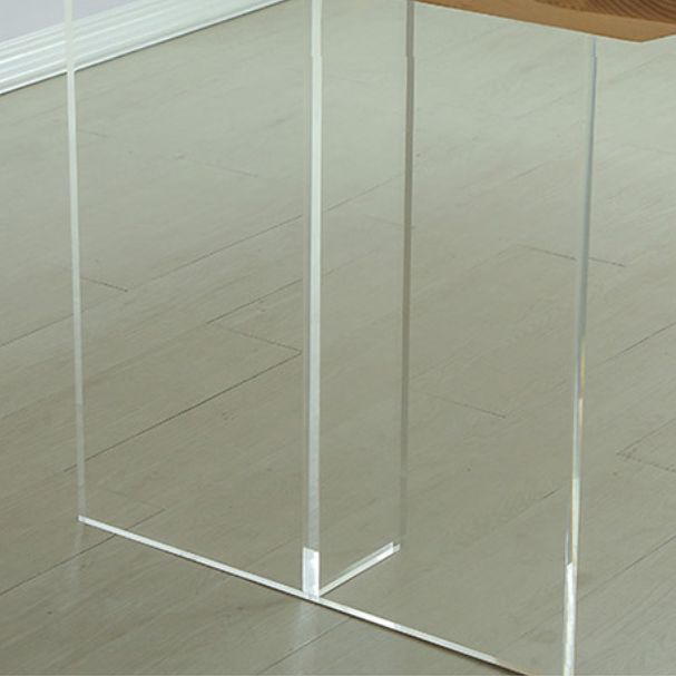 Modern 1/3/4/5 Pieces Dining Set Rectangle Pine Wood Dining Table for Kitchen