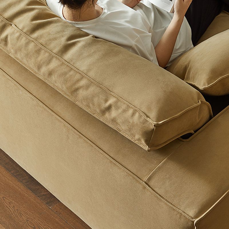 Faux Leather Sofa Tuxedo Arm Contemporary Settee for Living Room