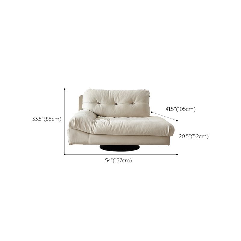 Modern Chaise Square Arms Chaise Lounge Couch for Living Room