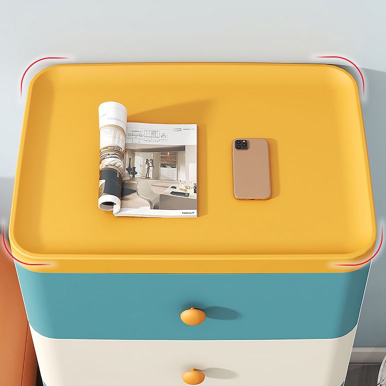 Contemporary Wardrobe Armoire with Legs Plastic Storage Cabinet