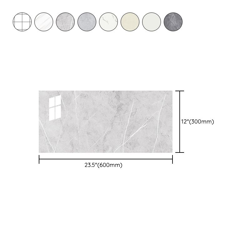 PVC Peel/Stick Backsplash Tile Rectangular Peel and Stick Backsplash Wall Tile