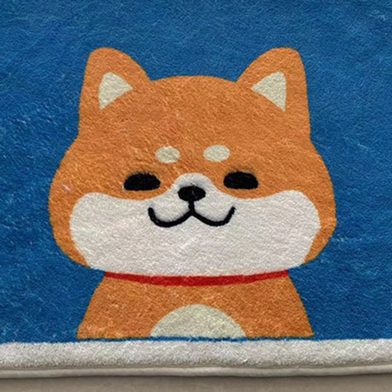 Dark Red Arc Indoor Rug Polyester Modern Rug Washable Rug for Home Decoration