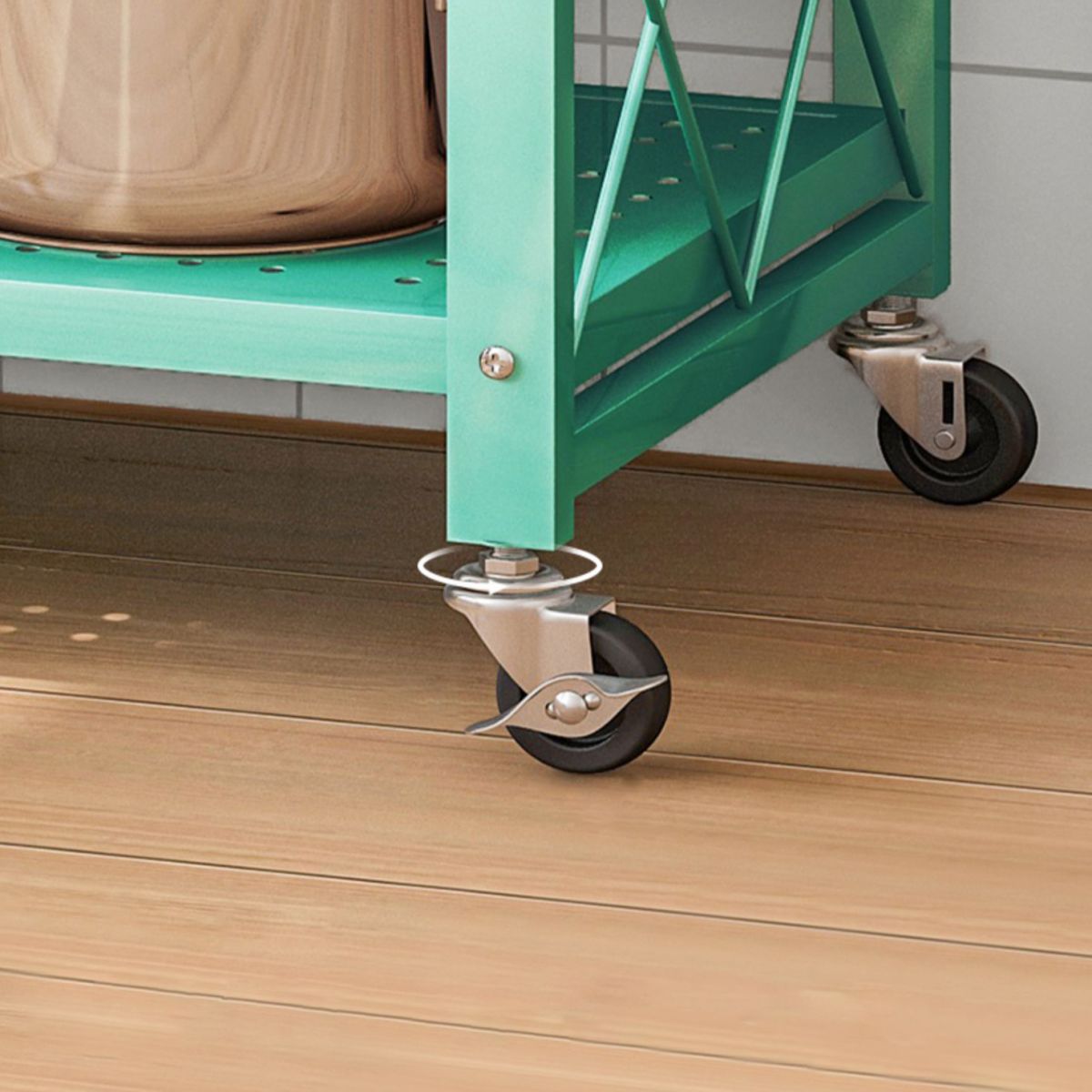 Modern Metal Bookcase, Geometric Open Back Bookshelf for Any Room