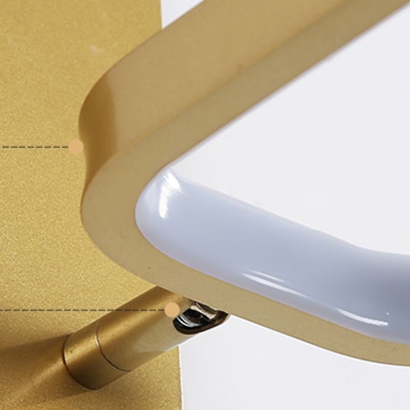 Modern Style Metal Wall Light Geometric Shape LED Wall Sconce for Bedroom