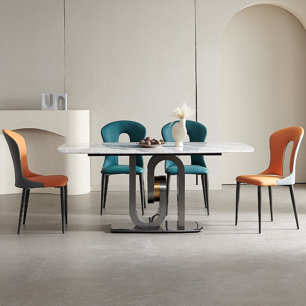 Rectangle Modern Dining Table Set 1/2/5/7 Pcs Dinette Set for Dining Room