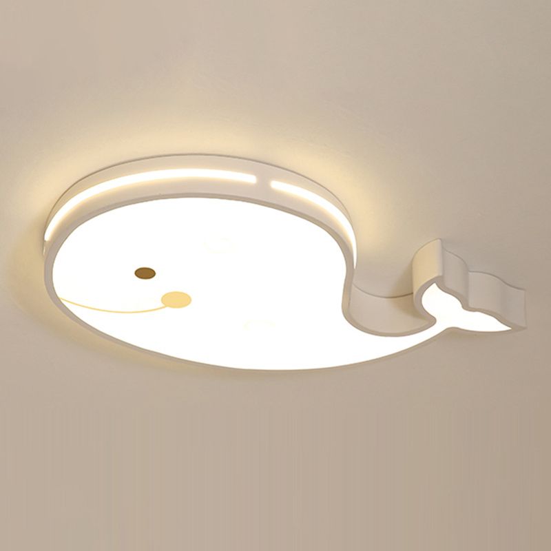 Animal Flush Mount Ceiling Light Cartoon Acrylic Ceiling Mount Light Fixture for Children Bedroom