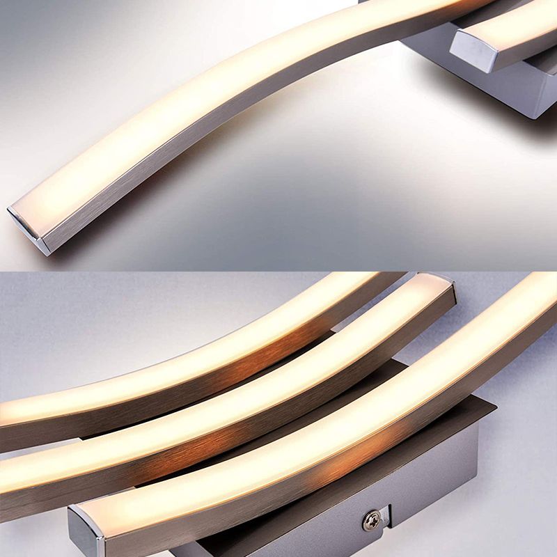 Luminaire semi-encastré Wave en aluminium, plafonnier moderne à montage encastré