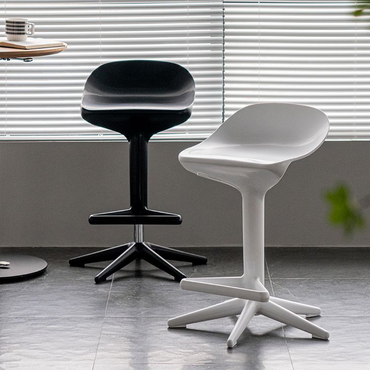 Plastic Counter Height Stools with Footrest Modern Counter Chair