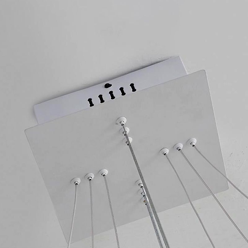 Candelera de techo LED moderna White 3 de 3 niveles Luz de luz colgante en luz cálida/blanca/natural