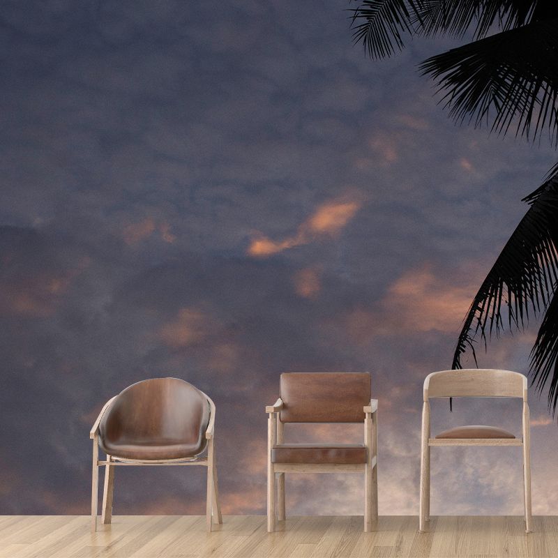 Tropical Palm Mildew Resistant Mural Decorative Photography Wall Covering