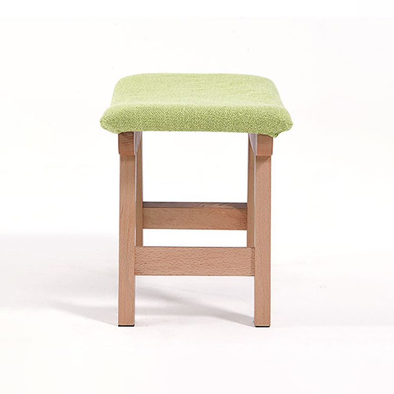 Rectangle Ottoman Contemporary Footstools Linen Upholstered Tear Resistant Ottoman