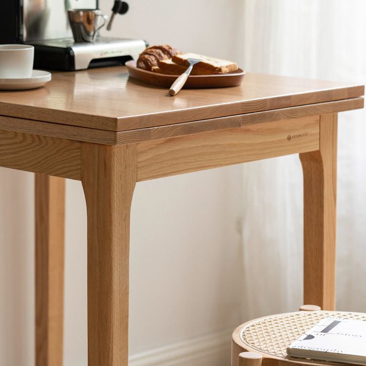 Contemporary Rectangle Dining Table Solid Wood Dining Room Table
