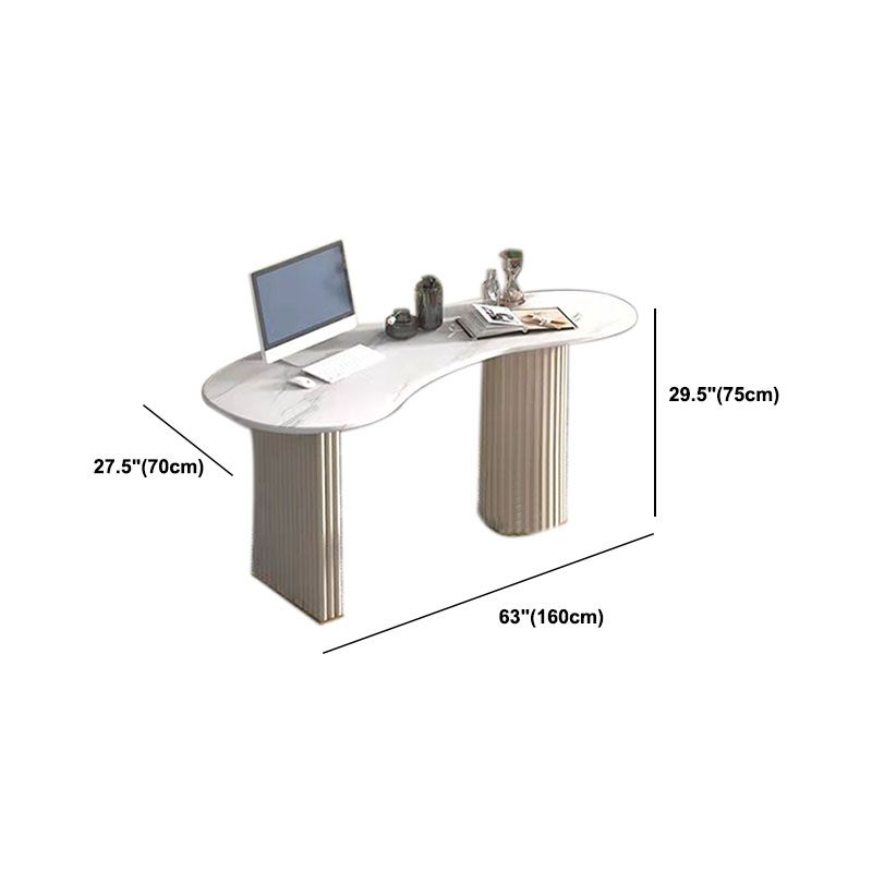 29.5-inch Office Desk with Drawers Office Laptop Table in White