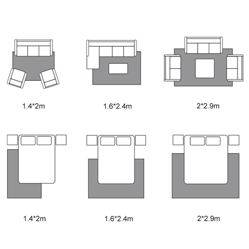 Tapis de tapis intérieur en noir et blanc en noir et blanc