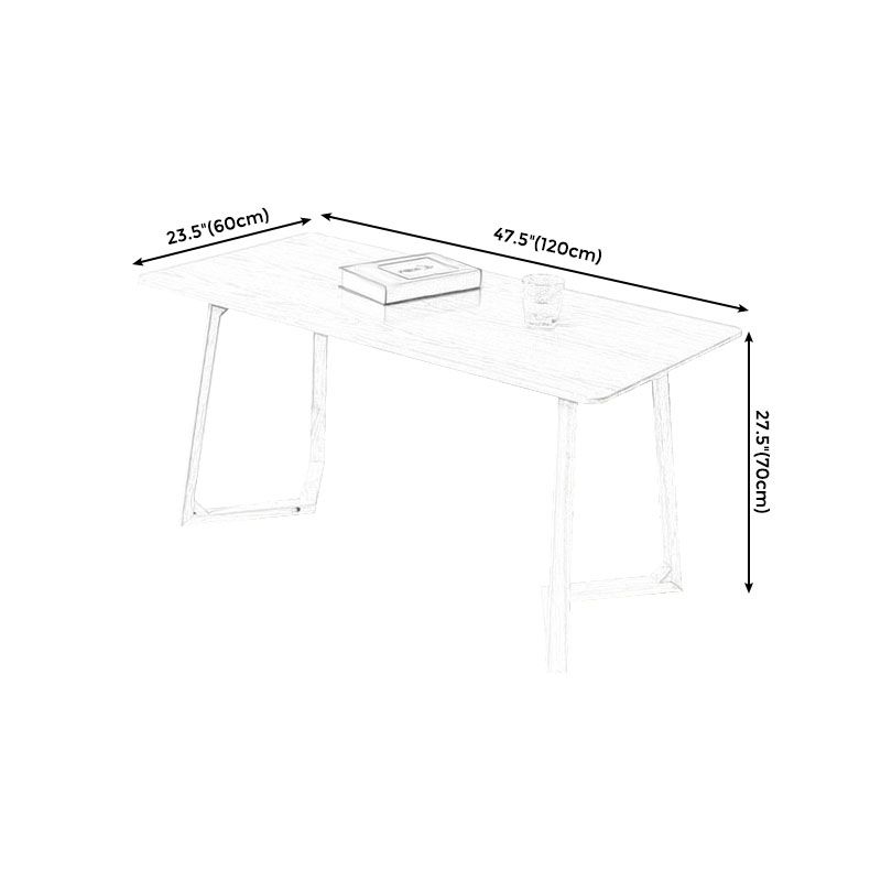 Solid Wood Sled Coffee Table in Oak/Brown, Modern Round/Rectangle Table