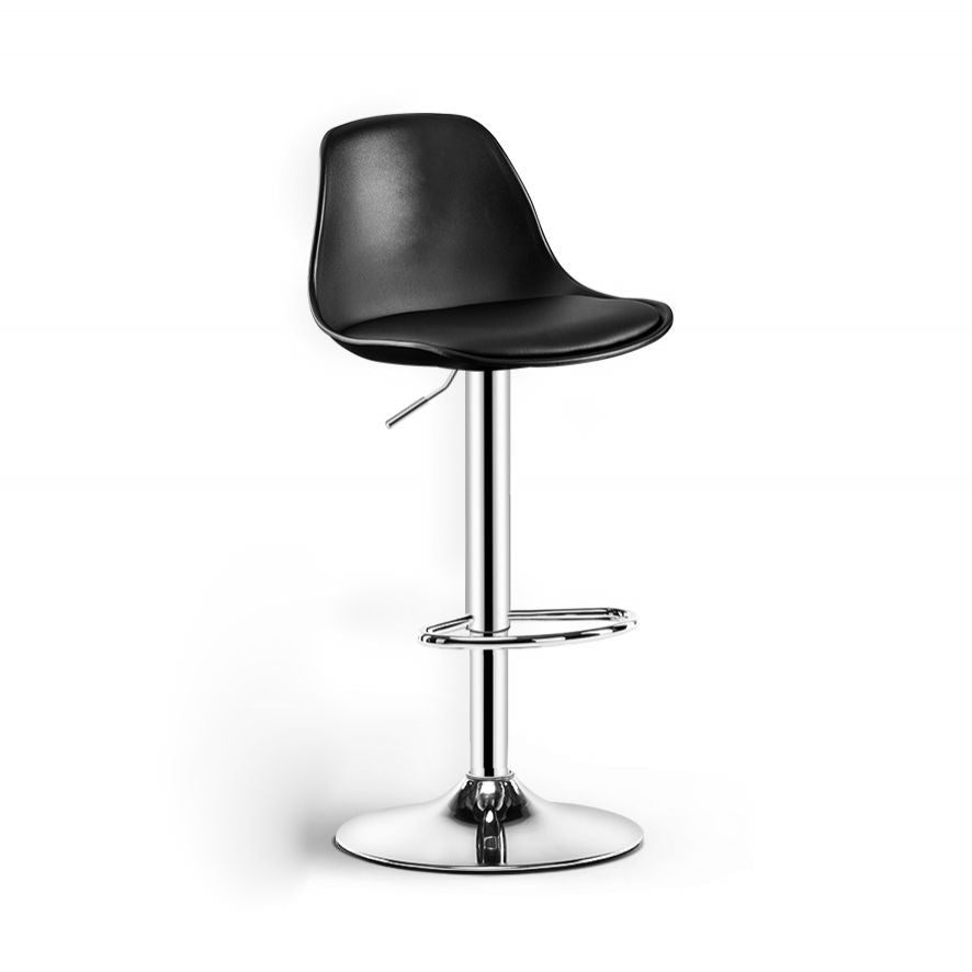 Contemporary Style Liftable Bar Stool Bucket Counter Bar Stool with Metal Legs
