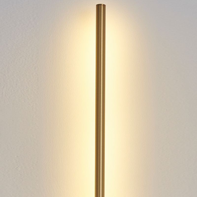 Contemporary LED Wall Sconce Thin-Line Sconce Lighting with Brass for Bedroom