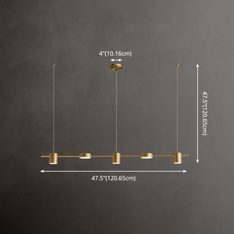 5 Lights Lighting Lighting Lighting colgante colgante de la isla de cocina ligera Luces colgantes