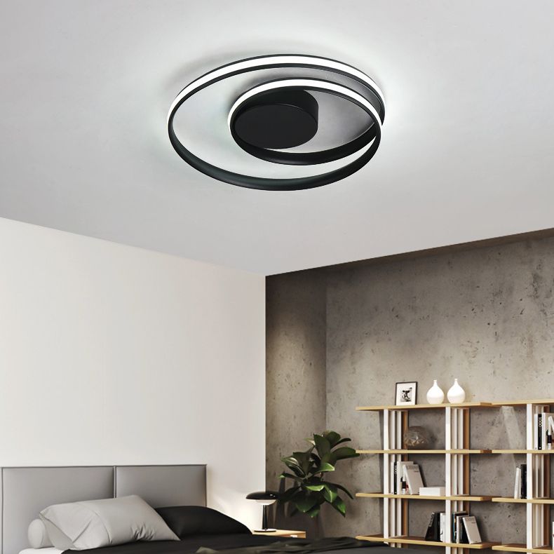 Metal Ribbon Flush Mount Ceiling Light Fixture Modern Living Room Flush Mount Lighting Fixtures