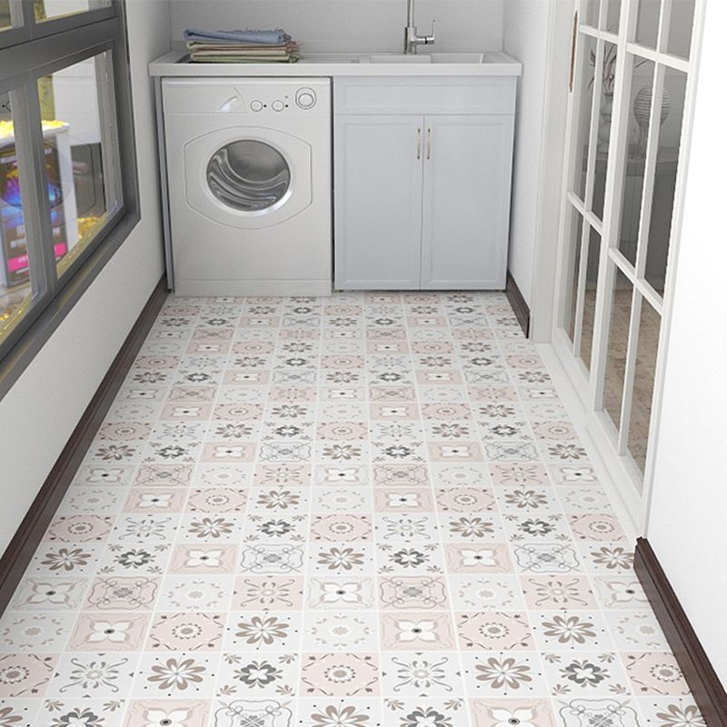 Modern Vinyl Flooring Geometric Print Peel and Stick PVC Flooring