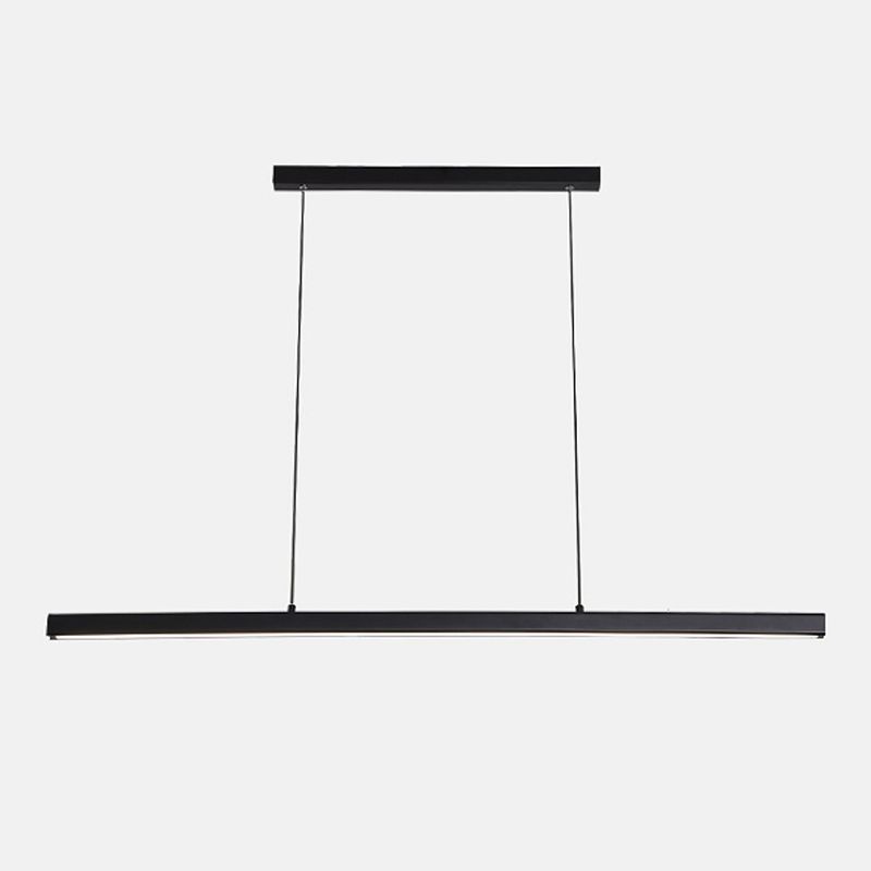1-leichte LED-Inselleuchte einfache Stil Lineare Hanglampe mit Acrylschatten