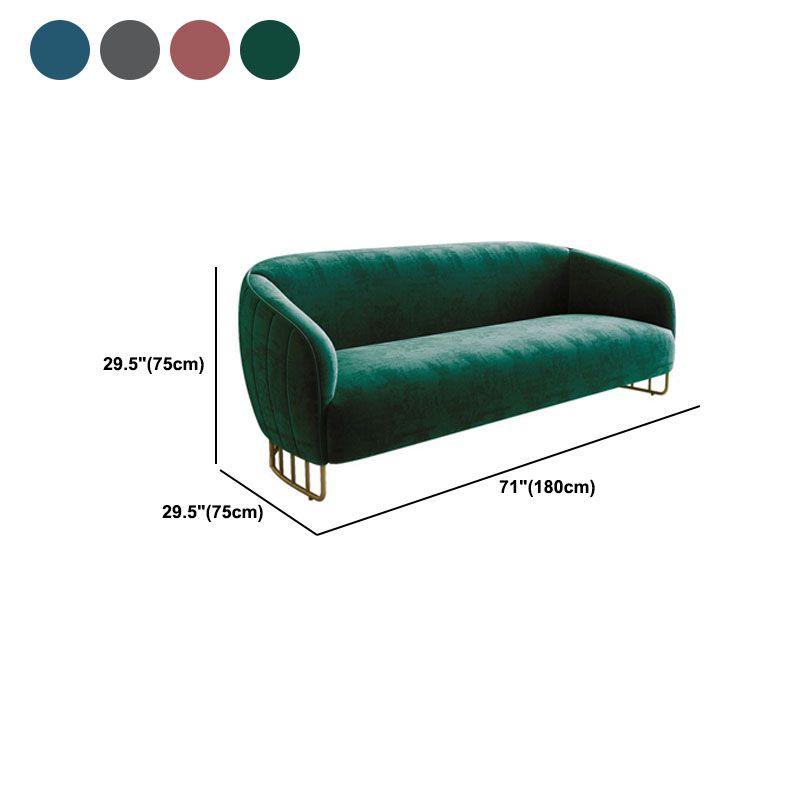 29.52" Wide Sofa for Living Room Sloped Arm Sofa with Metal Frame