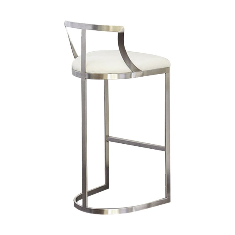 Scandinavian Bar and Counter Stool Upholstered Stool with Pedestal Base