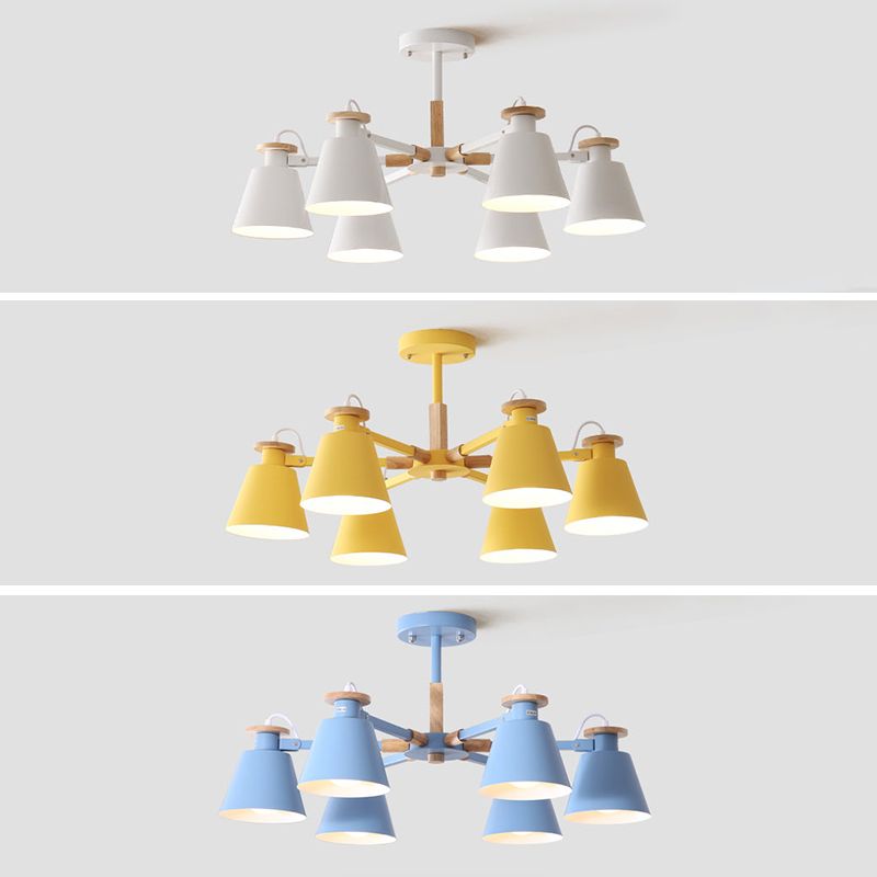 Modern Sputnik Design a filo a sfioramento del soffitto Lampade a filo a filo in metallo Luce del soffitto per camera da letto e sala da pranzo