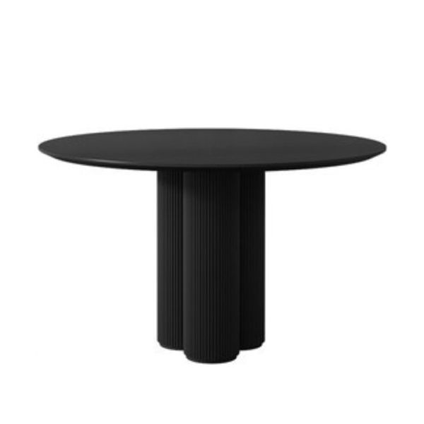 Modern Casual Dining Table Round Top Dinner Table Kitchen Home