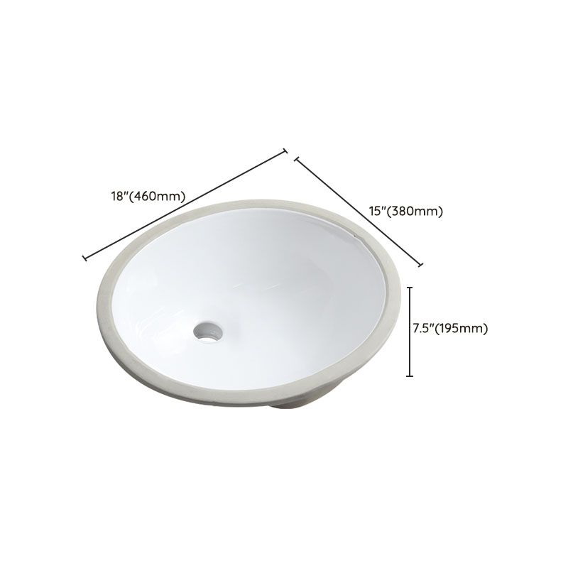 Modern Oval Wash Stand Ceramic Table Installation Bathroom Sink