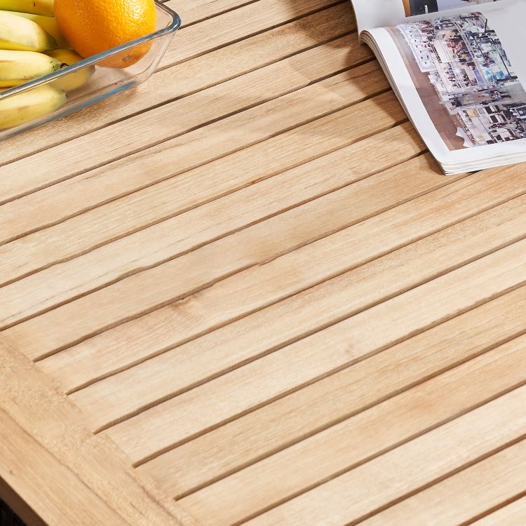 Boho 1/5/7/9 Pcs Patio Dining Table Set Wood Dining Table Set