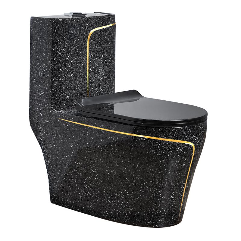 Floor Mount Flush Toilet Traditional One-Piece Toilet with Slow Close Seat