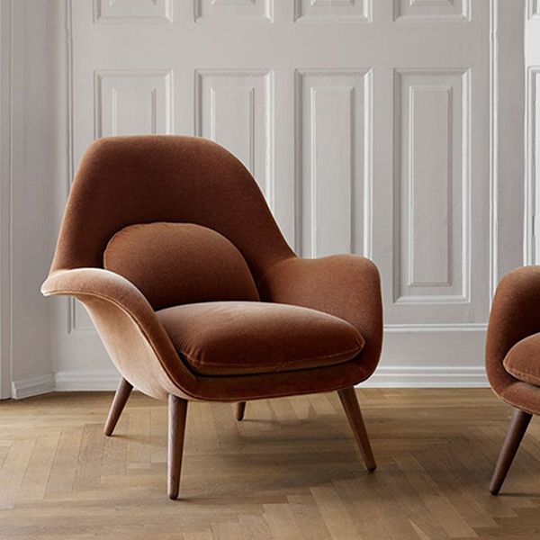 Modern Style Dining Chair Linen Parsons Arm Chair for Living Room