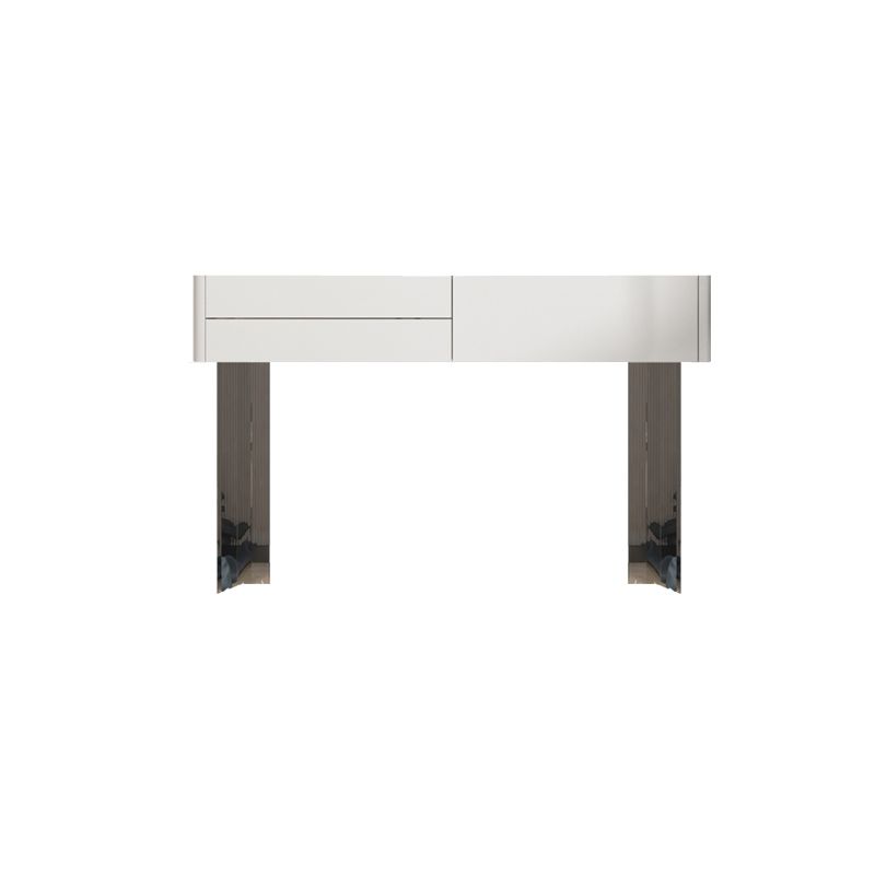 Contemporary Makeup Vanity Desk Slate Top Vanity Dressing Table Set