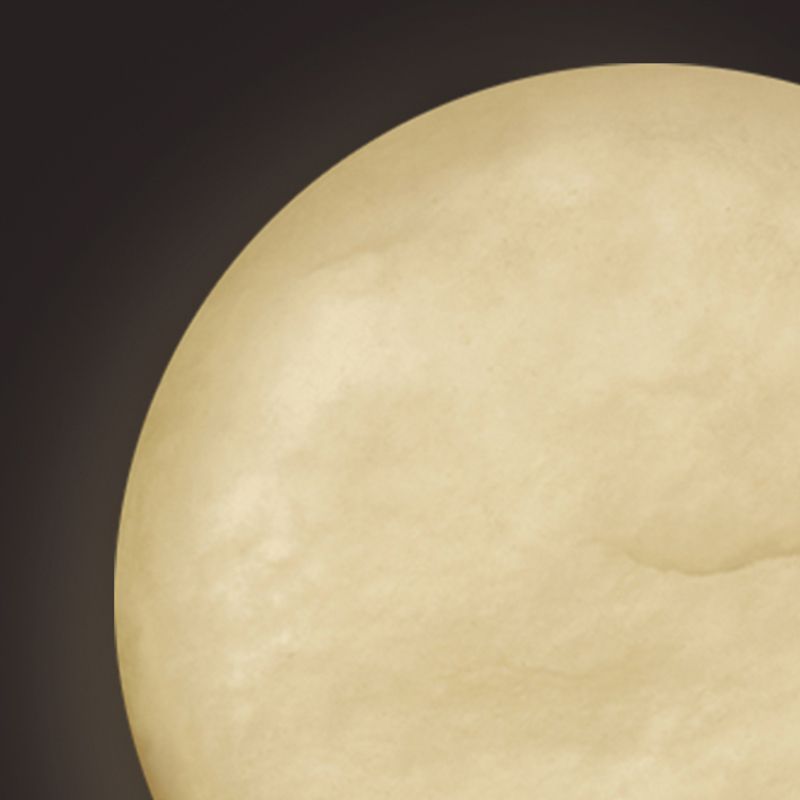 Resin LED Wall Lighting Contemporary Round Wall Sconce in White