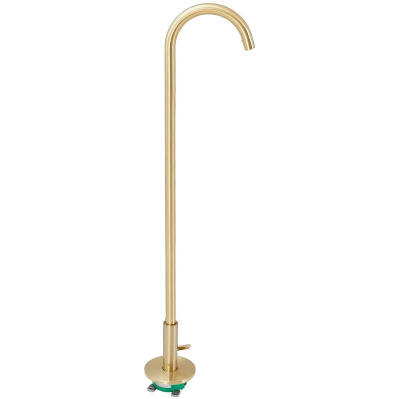Modern High Arc Bathroom Faucet Floor Mounted Bath Faucet Trim