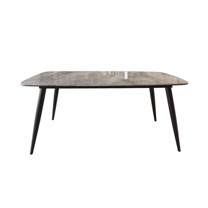 Sintered Stone Top Industrial Table for Restaurant Rectangle Dining Table with 4 Legs
