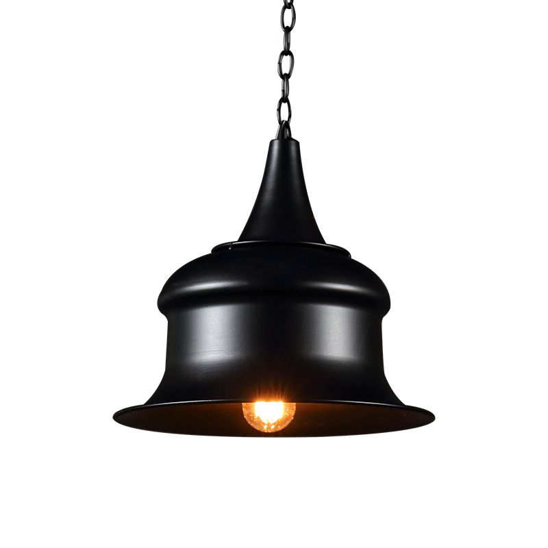 Black/rosso/giallo a pendente singolo Light Vintage Metal Cell Forma appendiale per soggiorno per soggiorno