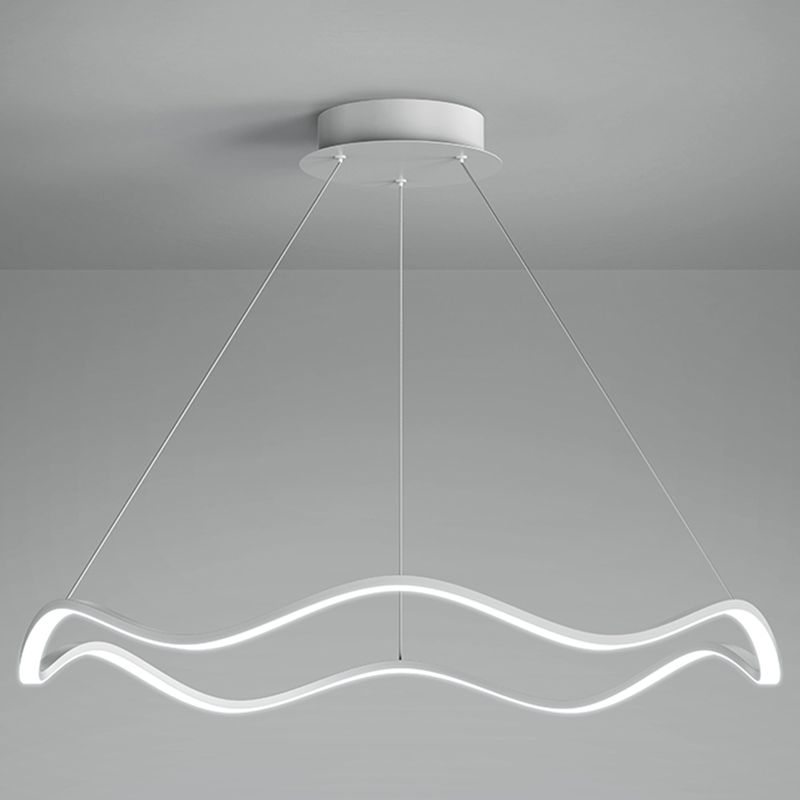 Lampadario orbicolare a sospensione leggero sala da pranzo moderna illuminazione in metallo lampadario