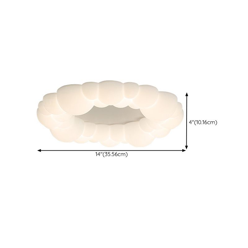 White LED Ceiling Light Modernism Flush Mount Lighting for Foyer Kitchen