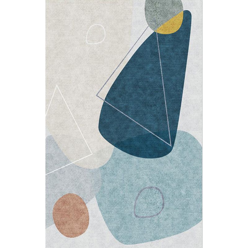 Veelkleurige geometrische print tapijt Synthetica Minimalistisch gebied tapijt Easy Care Liet-resistente binnenkleed Tapijt voor Parlor