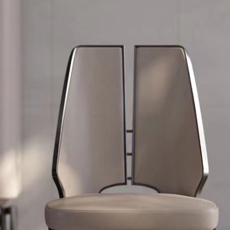 Glam Kitchen Side Chair Dining Room Open Back Dining Armless Chair