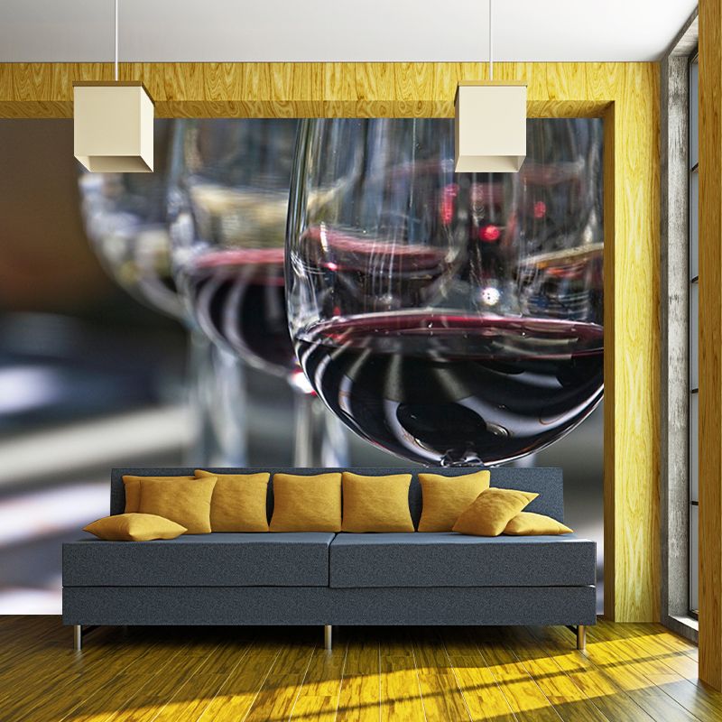 High Alcohol Content Wall Mural for Restaurant Mildew Resistant Wall Decor