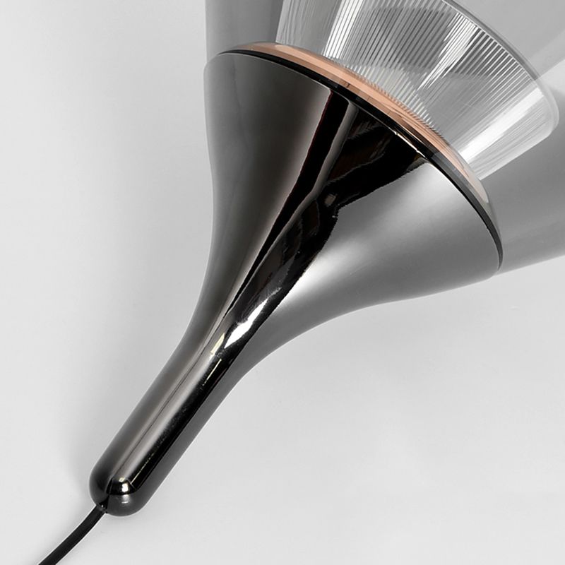 Minimalist Cone Shape Pendant Light Aluminum Dining Room LED Hanging Light