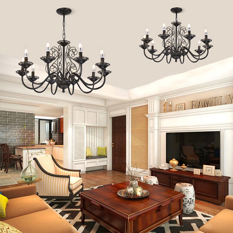 Traditional Style Unique Chandelier Lights Metal Pendant Light Fixtures