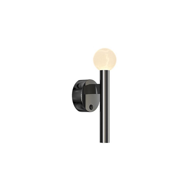 Cylinder Sconce Lights Simplicity Metal 2 Lights Wall Mounted Lights in Black