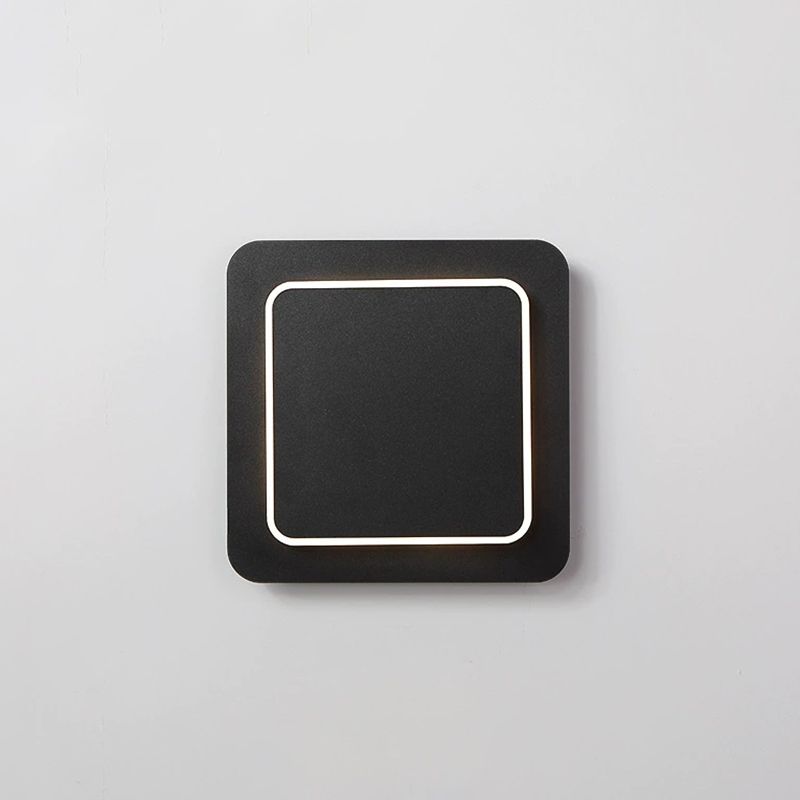 Geometrische Form Metallwandbeleuchtung moderner Stil 1 Licht Wandleuchte Leuchte